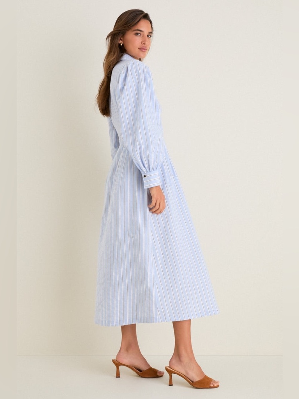 AG26 Tuckernuck French Blue Stripe Corinne Dress - Picture 4 of 12